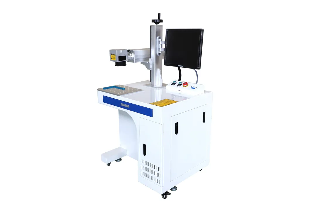 Expiry Date Printing Number Coding Logo Marking Laser Machine for Plastic Water Bottle Pharmaceutical Cosmetics Food PE PP Numbering Qr Bar Codes System