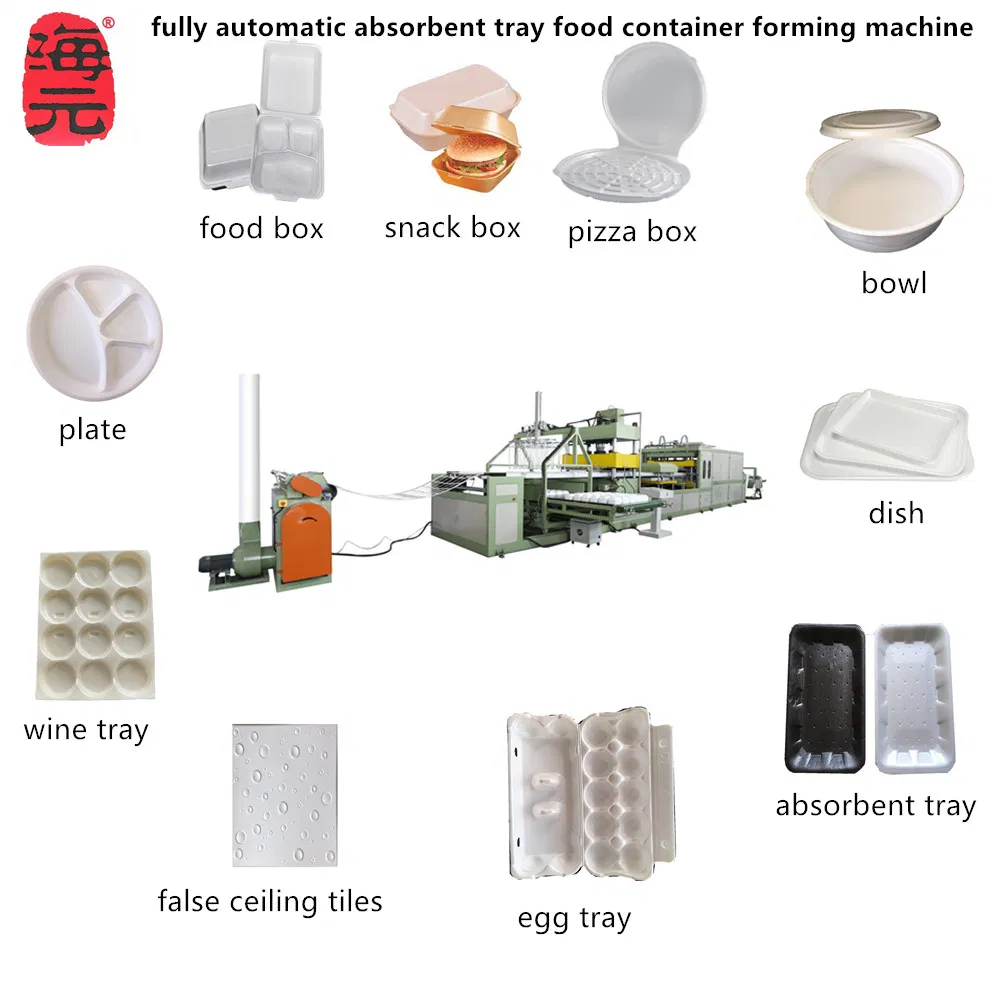 Factory Direct Sales PS Foam Food Container Vacuum Forming Plate Dish Machine