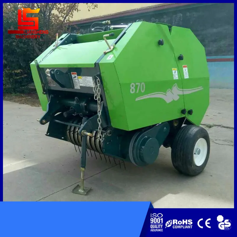 Factory Directly Exporting Tractor Driven Round Straw Baler Grass Baling Machines Hay Baling Press Mini Hay Baler
