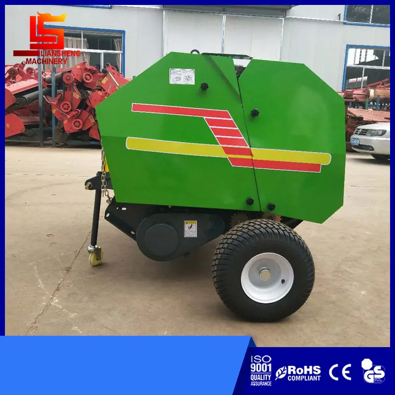 Factory Directly Exporting Tractor Driven Round Straw Baler Grass Baling Machines Hay Baling Press Mini Hay Baler