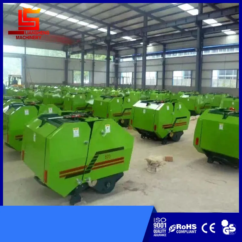 Factory Directly Exporting Tractor Driven Round Straw Baler Grass Baling Machines Hay Baling Press Mini Hay Baler