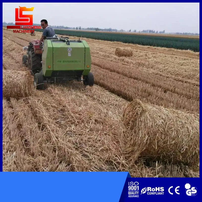 Factory Directly Exporting Tractor Driven Round Straw Baler Grass Baling Machines Hay Baling Press Mini Hay Baler