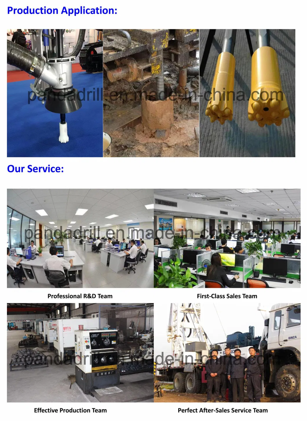 Factory Directly Provide Mining for Mine Hydraulic DTH Rock Drilling Rig 50m T38 T45 T51 Speed Rod