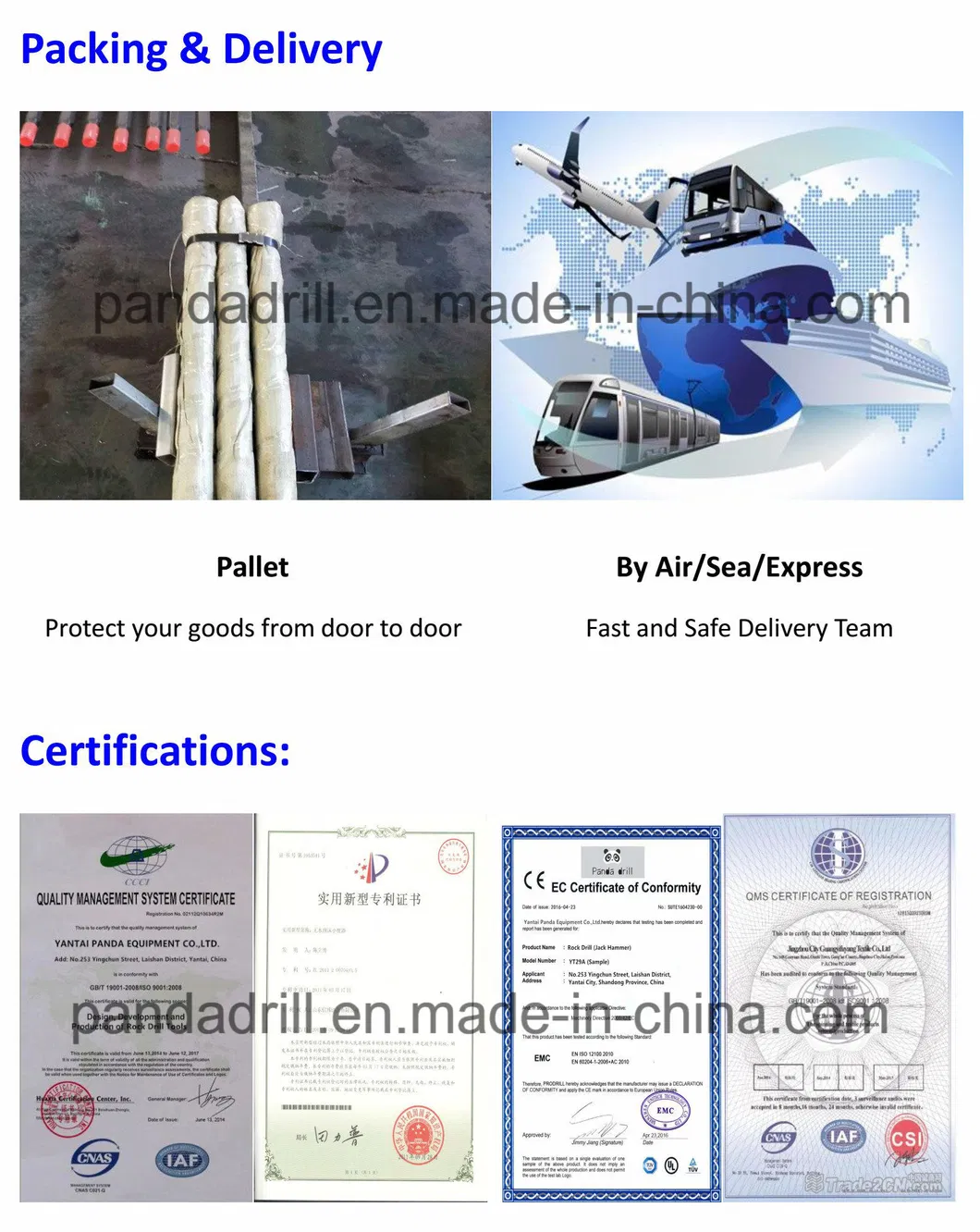 Factory Directly Provide Mining for Mine Hydraulic DTH Rock Drilling Rig 50m T38 T45 T51 Speed Rod