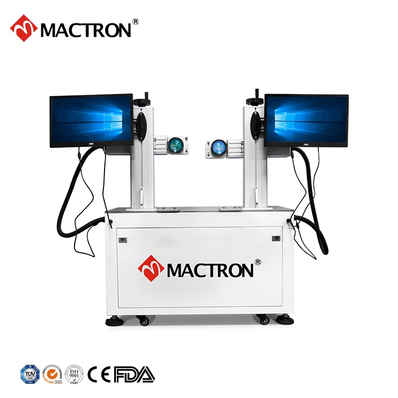 Factory Price 20W/30W/50W/100W Fiber Laser Engraving Marking Machine for Aluminum Tube/ Metal Pipe/Stainless Steel