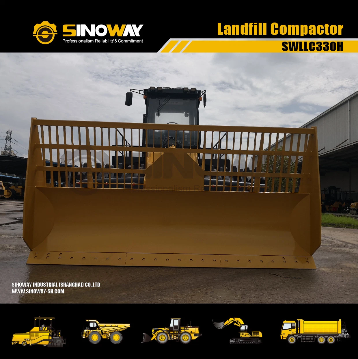 Full Hydraulic Transmission Refuse Compactor with Cummins Engine