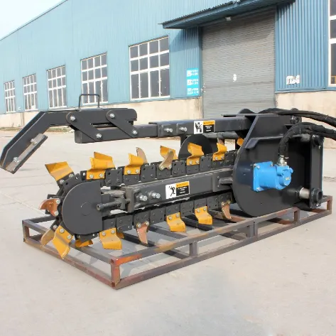 Good Quality Hcn Brand 0207 Hydraulic Trencher Compatible to Skid Steer Loader and Excavator and Loader Trencher Ditch Witch for Sale