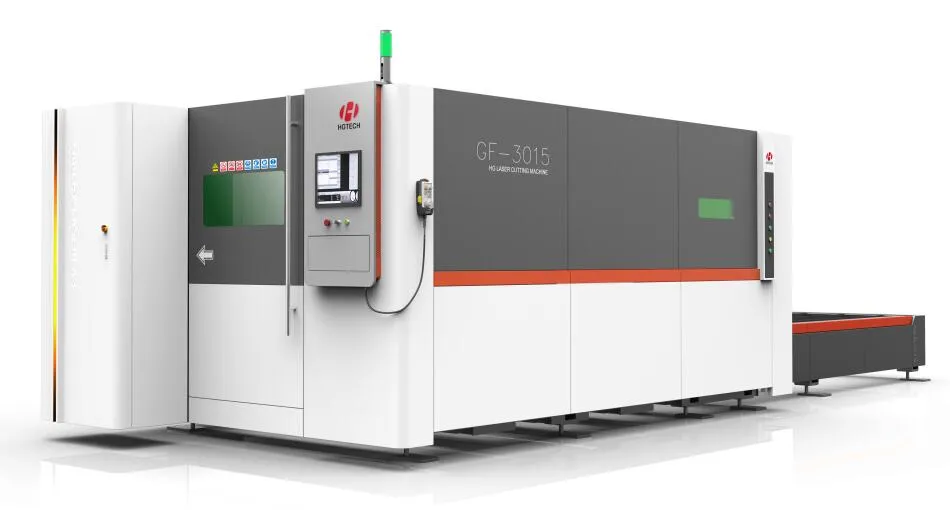 Hgtech China G Series Fiber Laser Cutting Machine High Power Laser Cutter Best Price