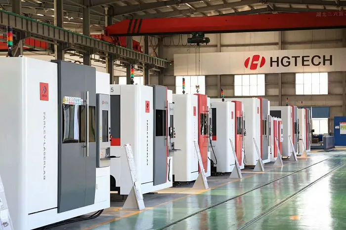 Hgtech China G Series Fiber Laser Cutting Machine High Power Laser Cutter Best Price
