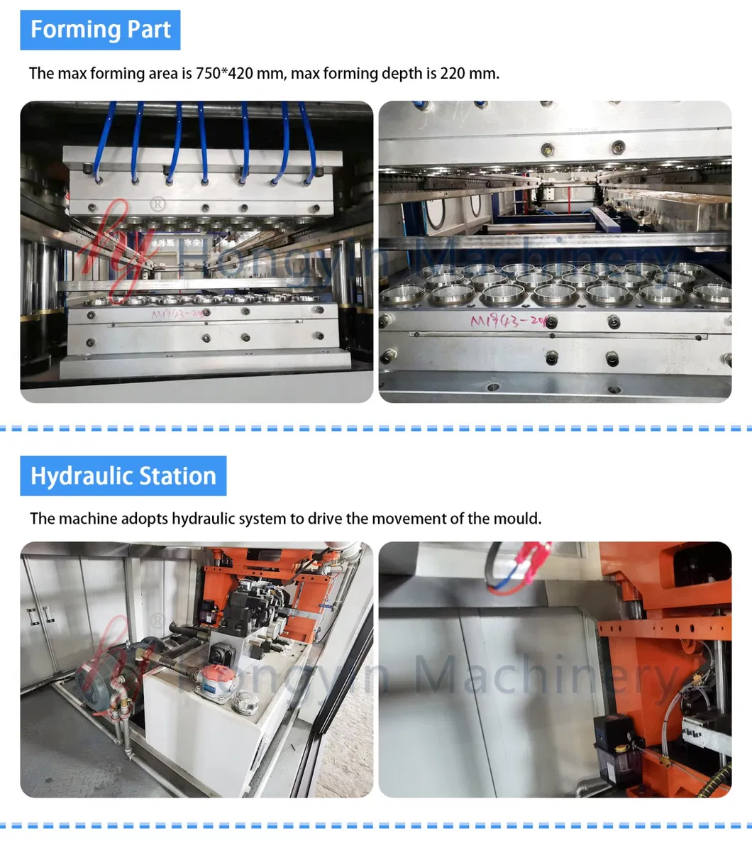 High Capacity Cam Drive Plastic Cup Thermoforming Machine
