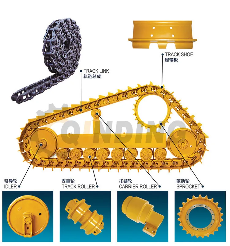 High Quality Bulldozer D85A-12 D85A-18 D85px-15 D85ex-15 D85ess-2 Track Chain Link Shoe Assembly for Komatsu