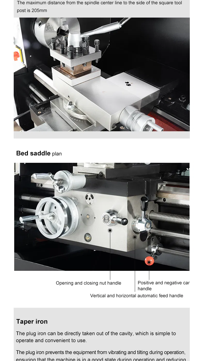 High Quality Mini Lathe CT6140 Manual Bench Lathe for Metal Price