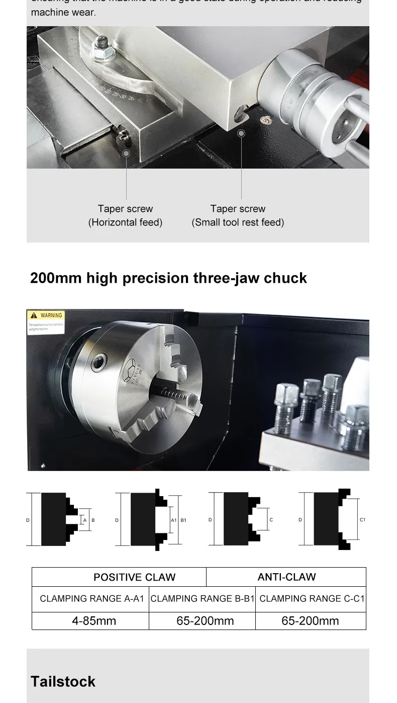 High Quality Mini Lathe CT6140 Manual Bench Lathe for Metal Price