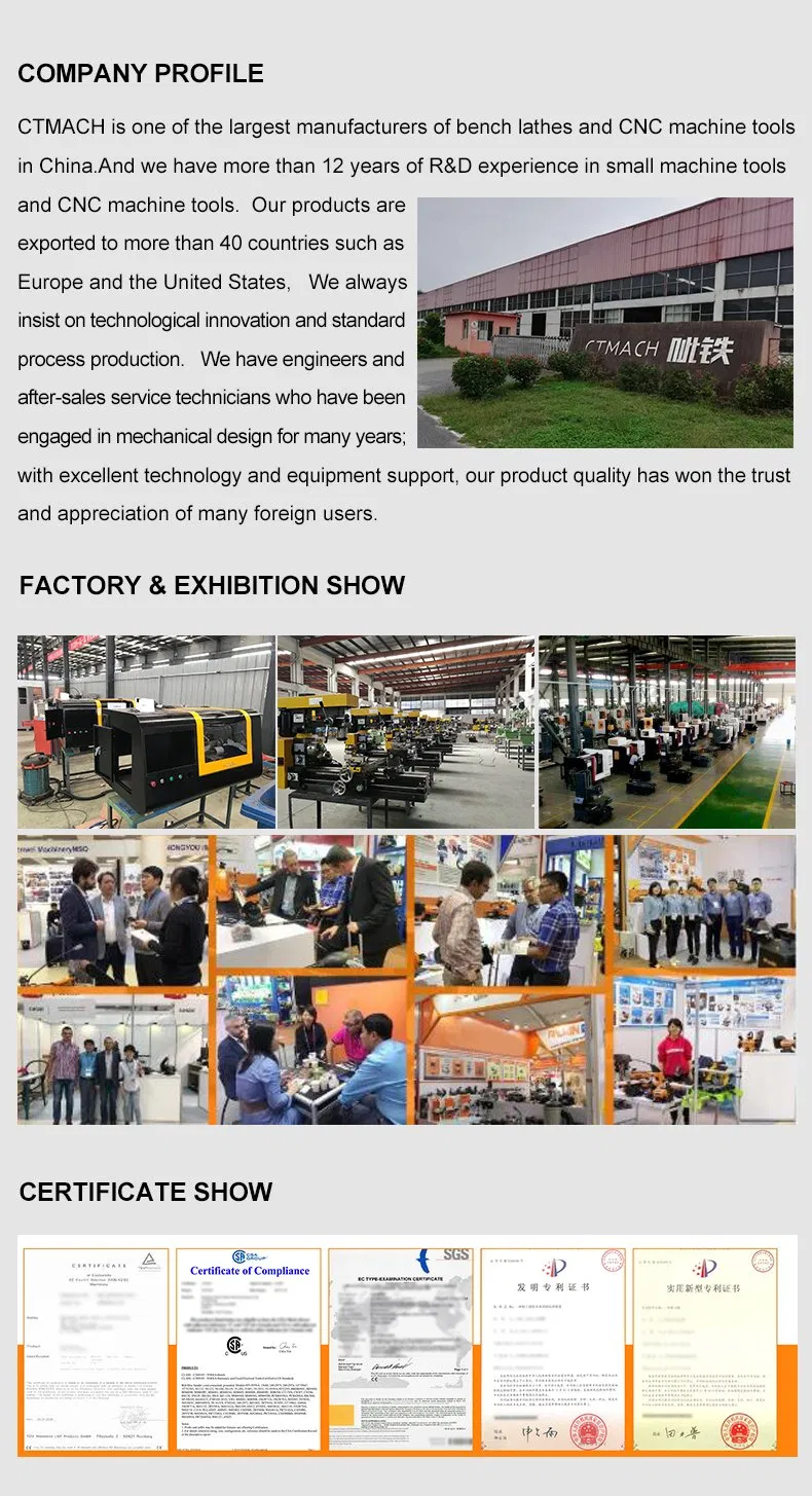 High Quality Mini Lathe CT6140 Manual Bench Lathe for Metal Price