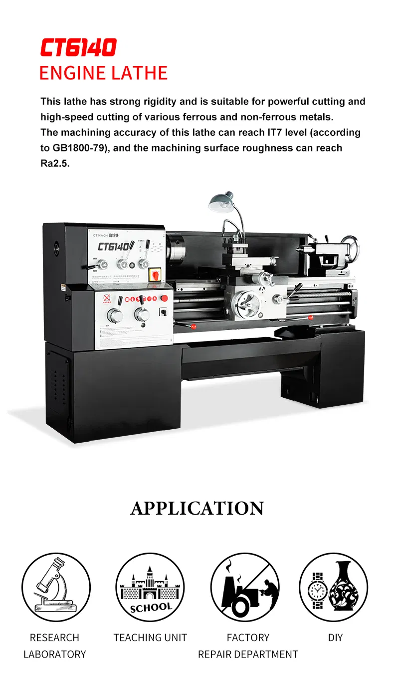 High Quality Mini Lathe CT6140 Manual Bench Lathe for Metal Price