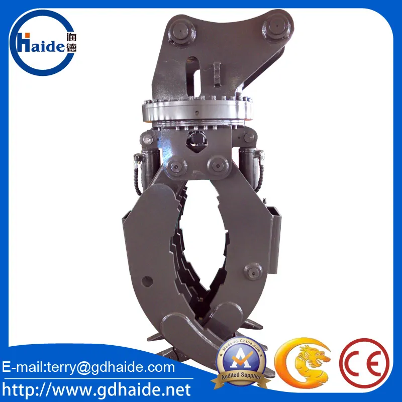 High Strength Hydraulic Wood Rotating Grapple for Excavator Volvo Ec290