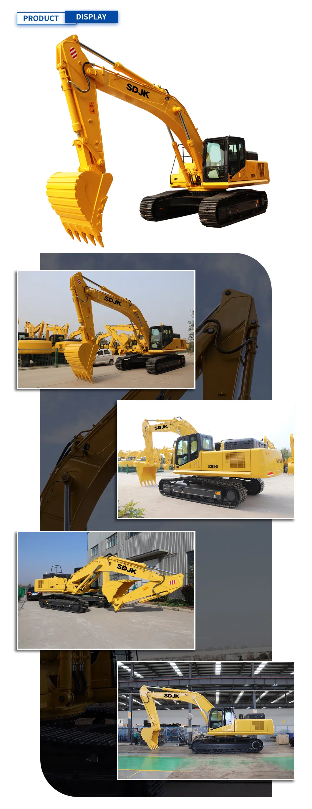 Hot Sale Jkw-385 37ton Large Crawler Heavy Excavator Building Machinery
