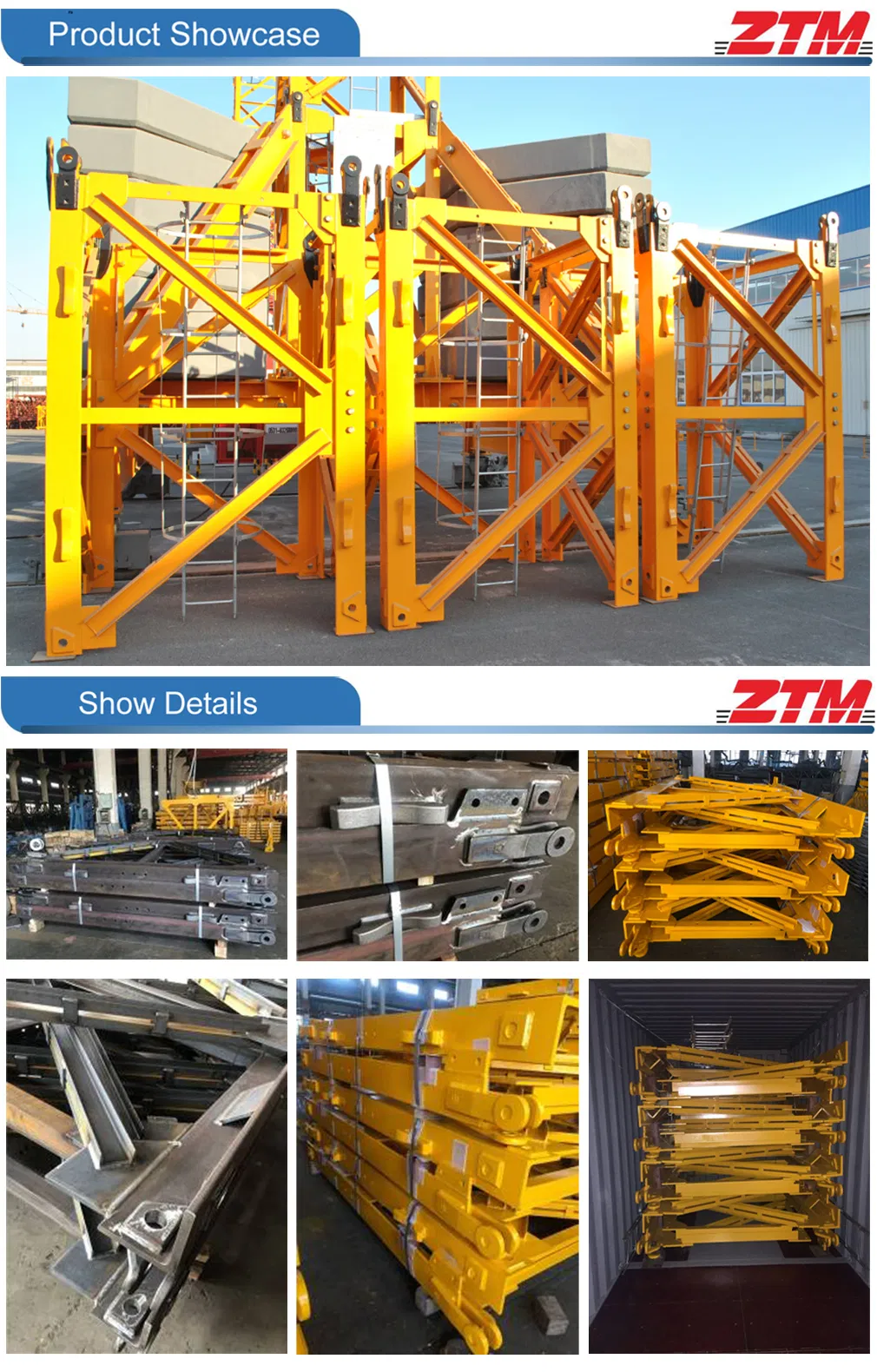 Hot Sale Tower Crane Spare Parts Mast Section L68b1