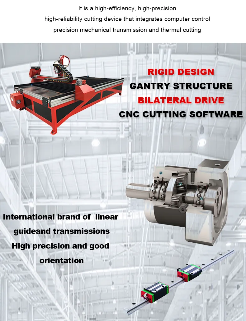 Hypertherm 65A/105A/125A/200A CNC Plasma Cutter Machine for 20mm Metal Cutting