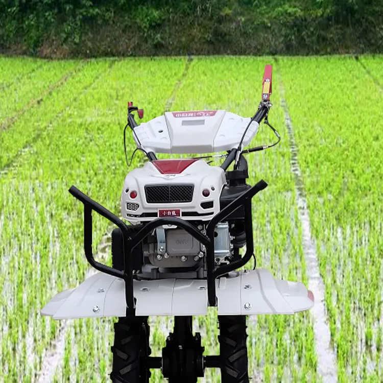 Integrated Ditching Fertilization Mulching Ridging Machine Agricultural Weeder Mini Power Tiller Machine