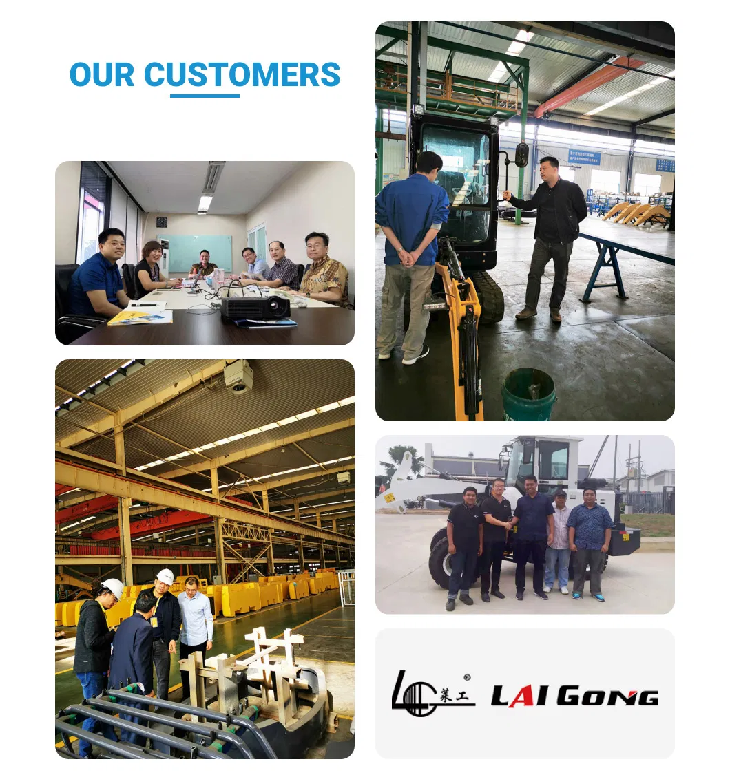 Lgcm CE Red Wheel Loader 0.8ton with Cheap Price