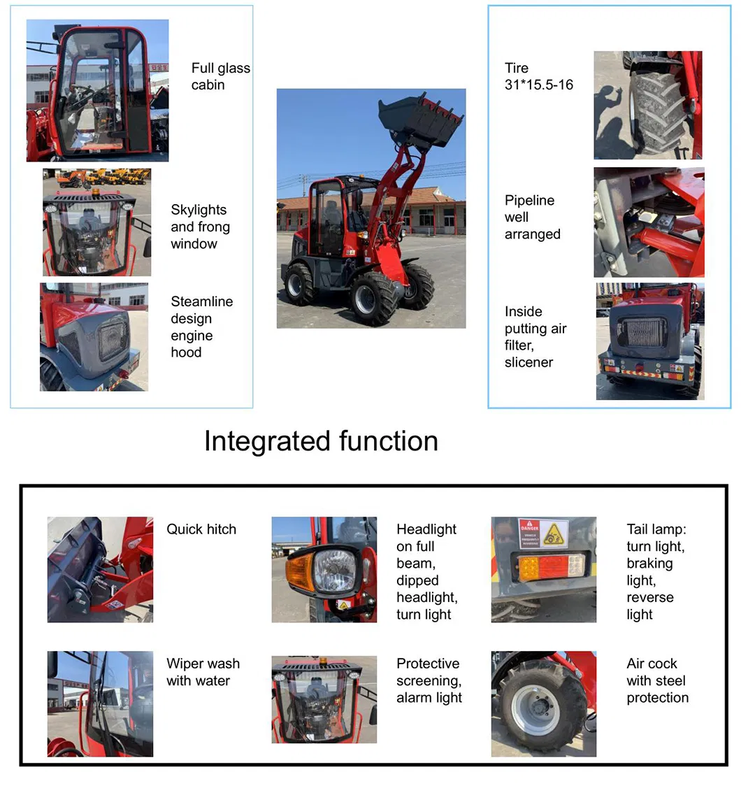 Lgcm Lge06t New Micro Wheel Loader Mini for Sale 0.8t