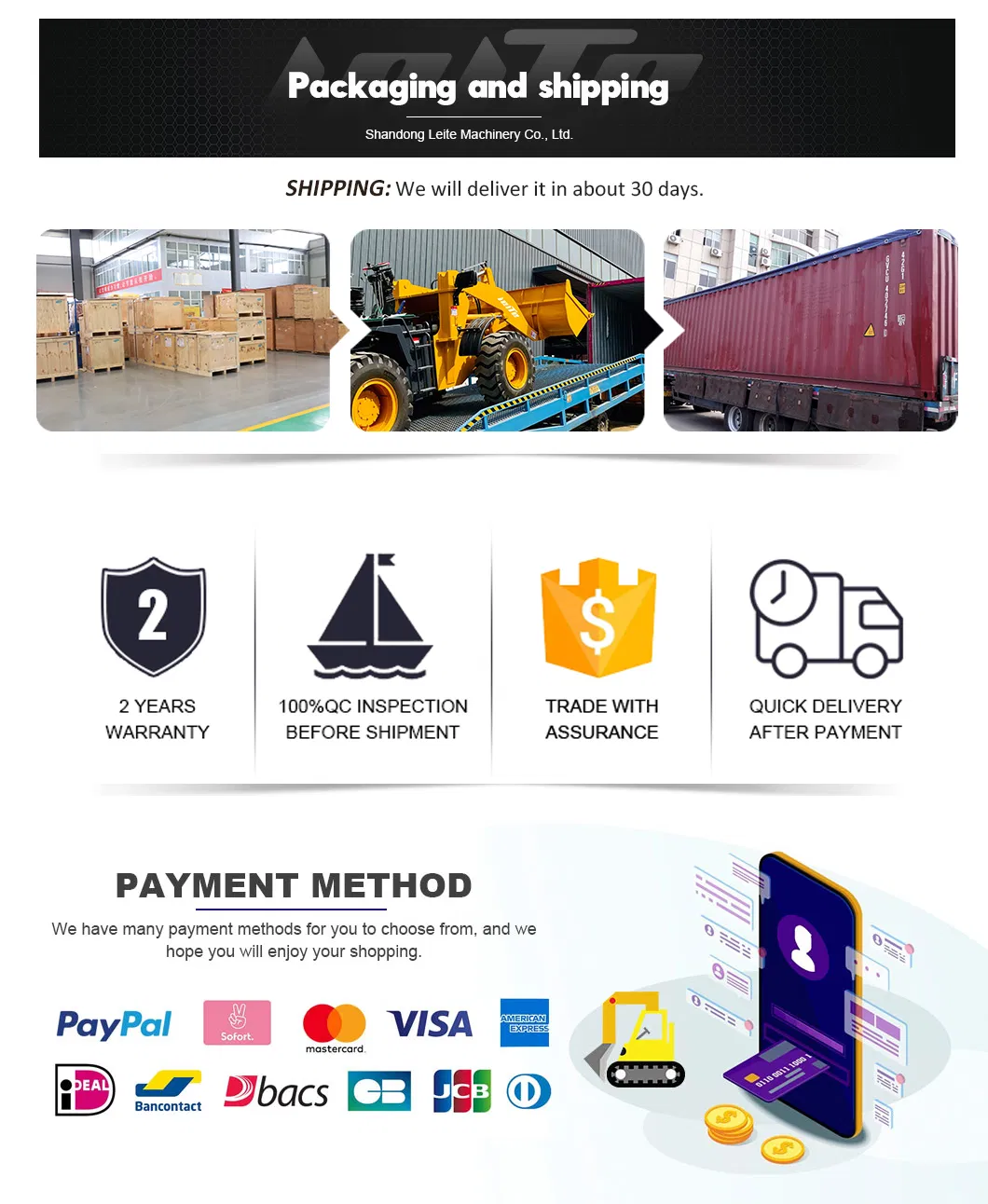 Low Price Front End Small Backhoe Loader 2 Ton 3 Ton 4 Ton 5 Ton 6 Ton