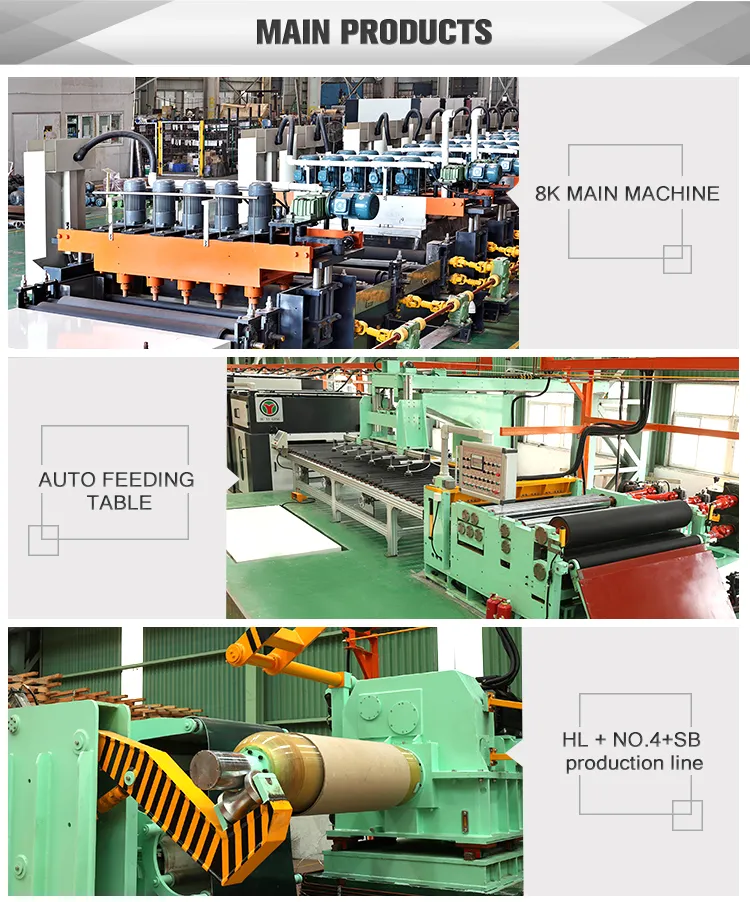 Metal Coil Polishing Machine for The Stainless Steel Sheet and Coil in Super 6K Buffing Finishing