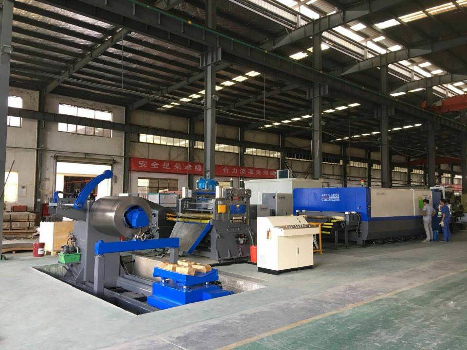 Metal Plate Laser Shearing Cutting Blanking Line