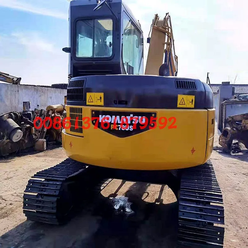 Mini Size Used Komatsu PC78us Construction Excavator Installed with Dozer Blade