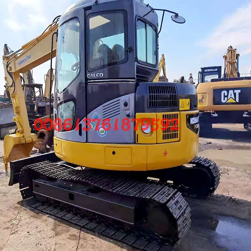 Mini Size Used Komatsu PC78us Construction Excavator Installed with Dozer Blade