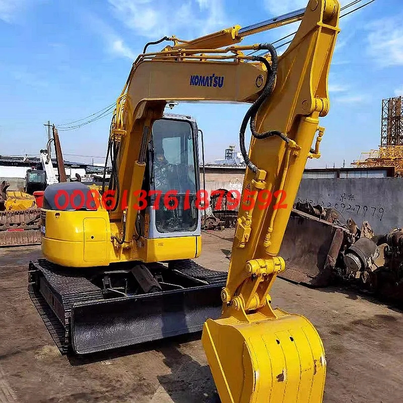 Mini Size Used Komatsu PC78us Construction Excavator Installed with Dozer Blade