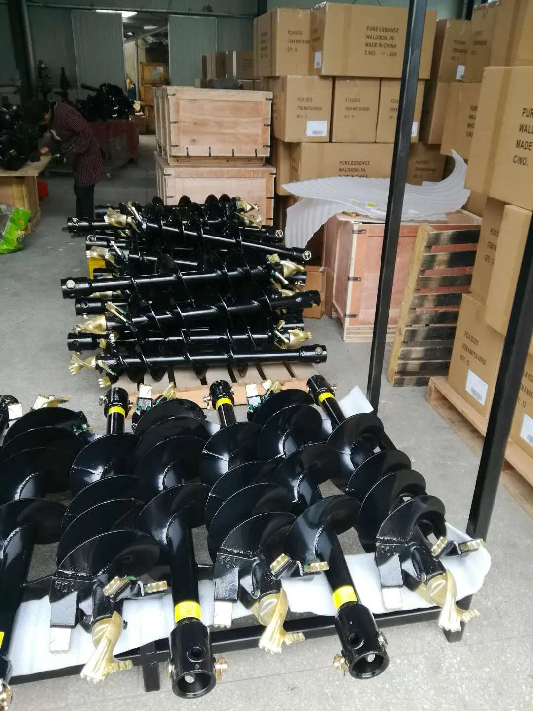 Mini Skid Steer Loader with Auger Fork Trencher 4 in 1 Bucket etc