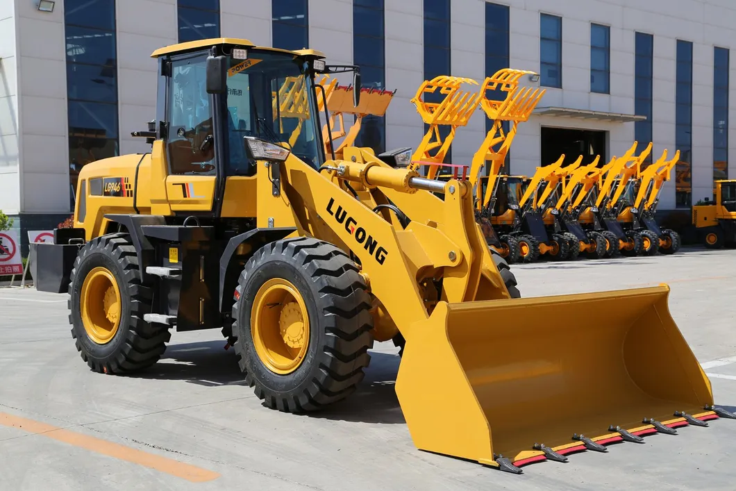 Mini Wheel Loader Lugong Official 92kw Power 2.5 Ton Wheel Loader