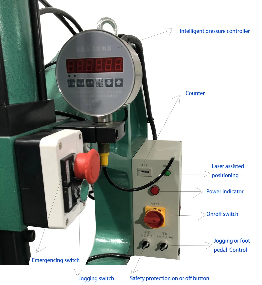 Model: Ulyp-518 8 Tons Manual Operated Self Clinching Nut Insertion Press Machine for Size From M3 to M8