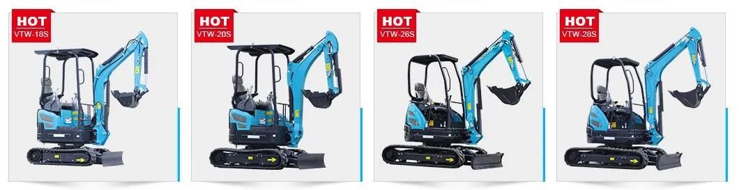 New Products for Sale 1780kg Chinese Excavator Daftar Harga Excavator Mini Digg Farm Agricultural Small Mini Excavator Cheap Price
