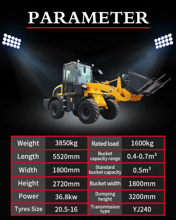Operating Rippa 850kg 23HP 27HP Small Skid Steer Loader