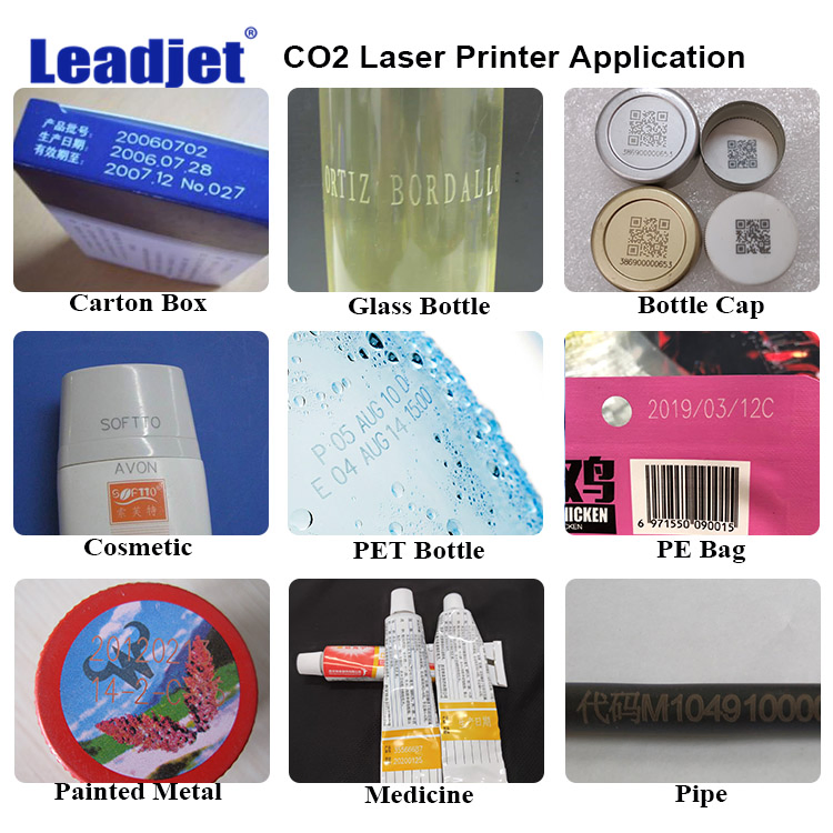 Paper Logo Date Marking From Low Price 30W C02 Laser Marking Machine