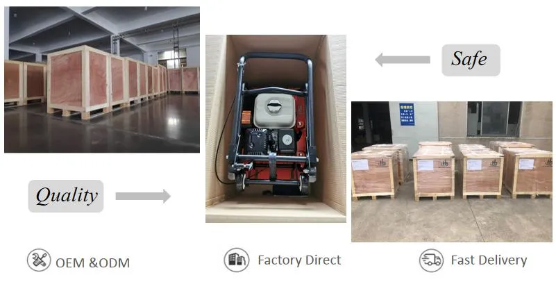 Plate Compactor Jhc-2500 Plate Compactor Tamper Honda Gx200 7HP 300lbs Heavy Duty
