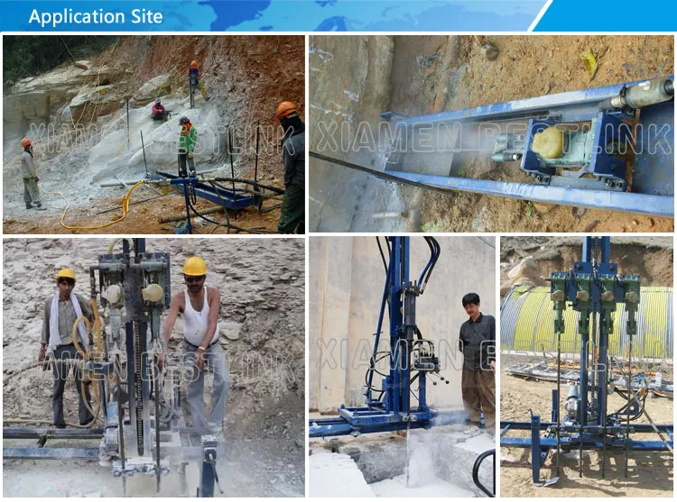 Pneumatic Mobile Gang Drill /Mobile Line Drilling Machine