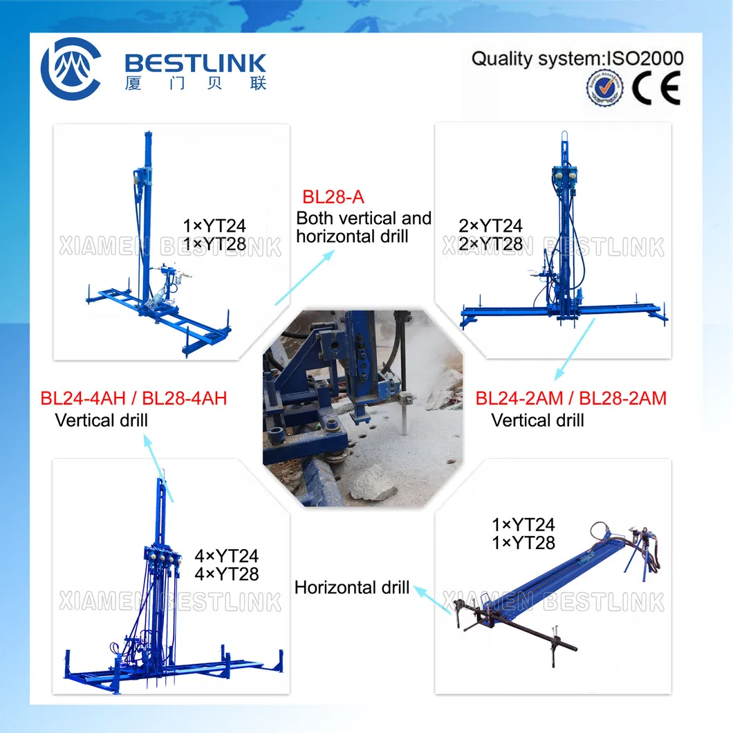 Pneumatic Mobile Gang Drill /Mobile Line Drilling Machine
