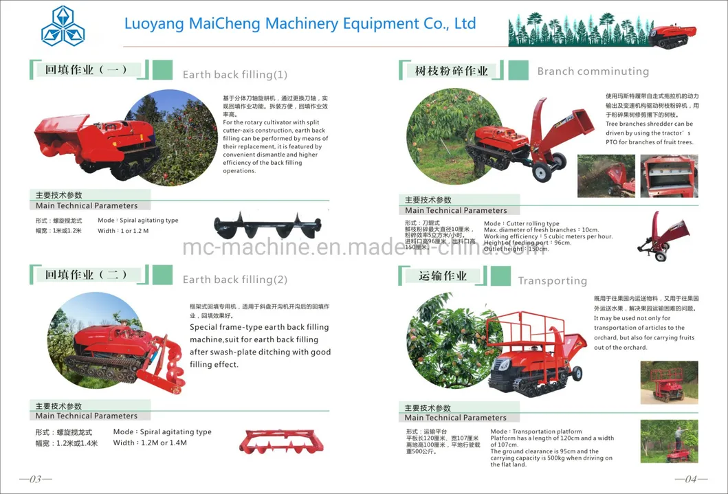 Powerful One Machine Multi-Purpose Orchard Agricultural Rotary Tiller 32HP Diesel Engine/Agricultural Trencher