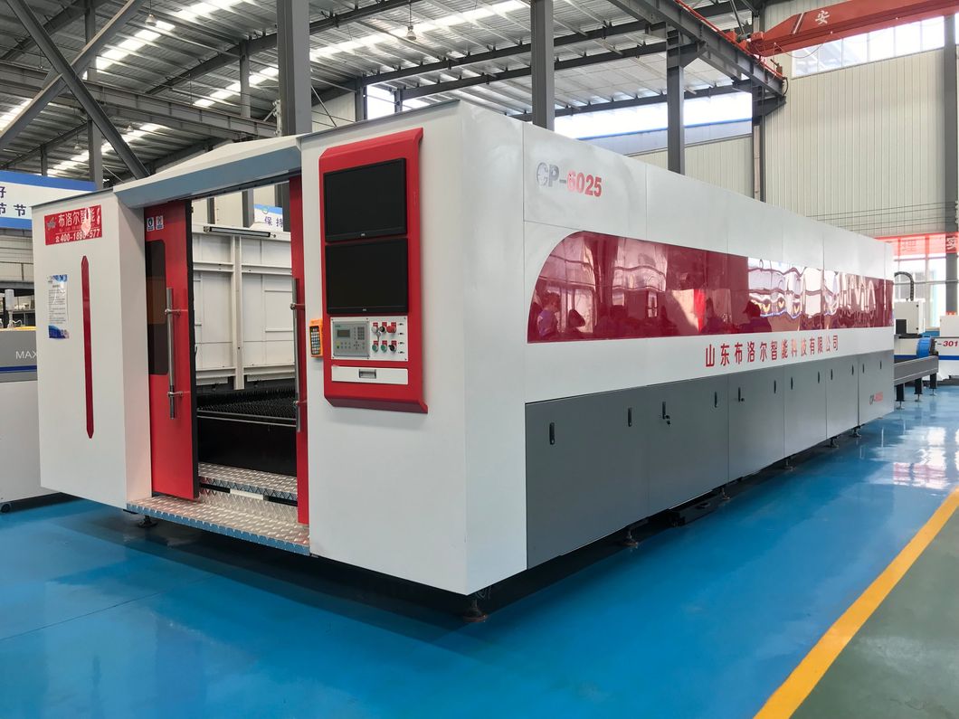 Professional Protective Cover / Enclosed Metal Sheet Fiber Laser Cutting Machine 3015 40151500W 2000W 3000W 6000W 12000W Metal Plates Fiber Laser Cutter