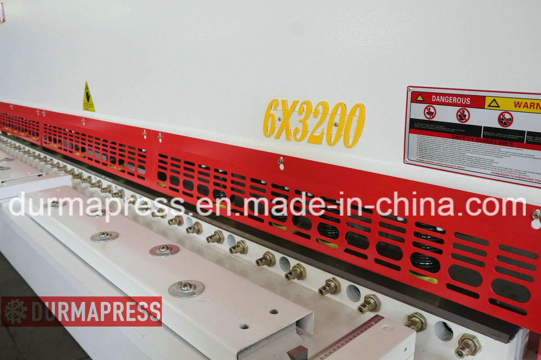 QC12y -6*3200 Nc Sheet Metal Cutting Shearing Machine with E21s