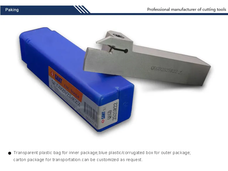 Qegd Parting & Grooving Tool Holder for CNC Lathe Machine