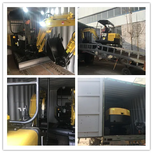 Replaceable Accessories 2ton Rubber Track Small Digger Mini Excavator From Factory