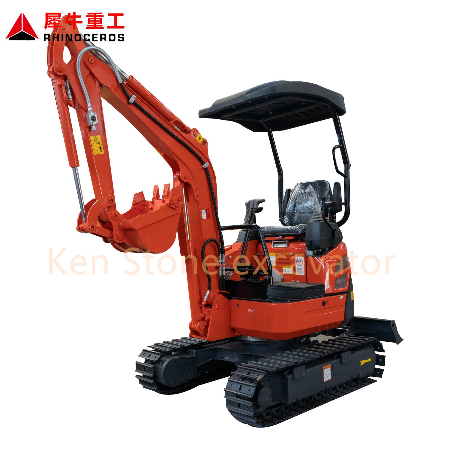 Rhinoceros Xiniu New Mini Excavator 1.8ton, Xn18 Small Digger for Garden Orchard Small Projects