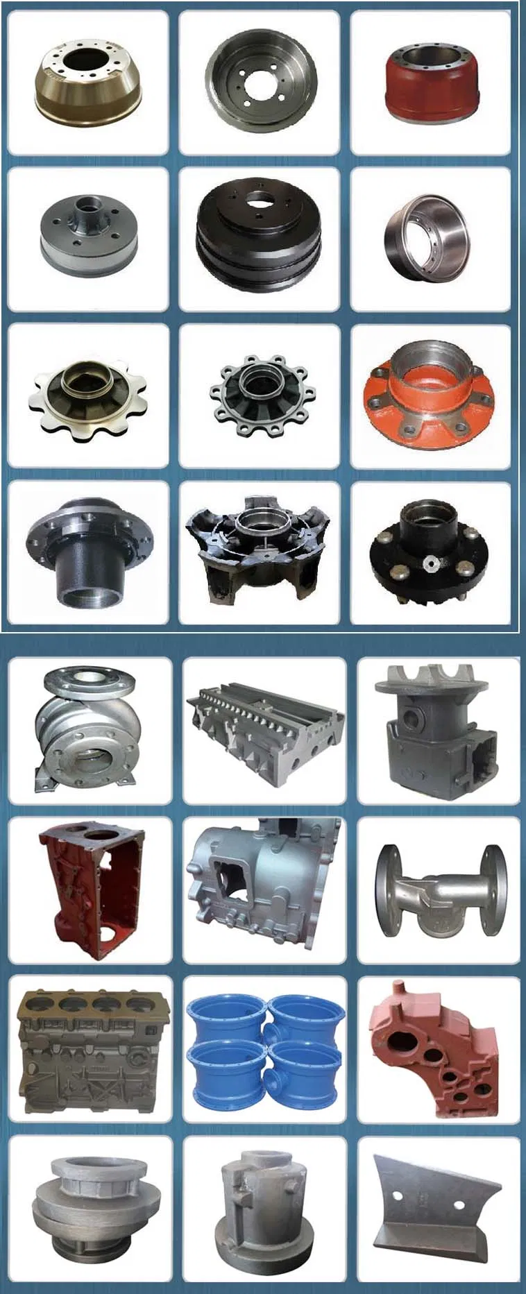 Rim of Auto Parts, Made of Ductile Iron and Gray Iron, Ts 16949: 2009 Authorized by SGS