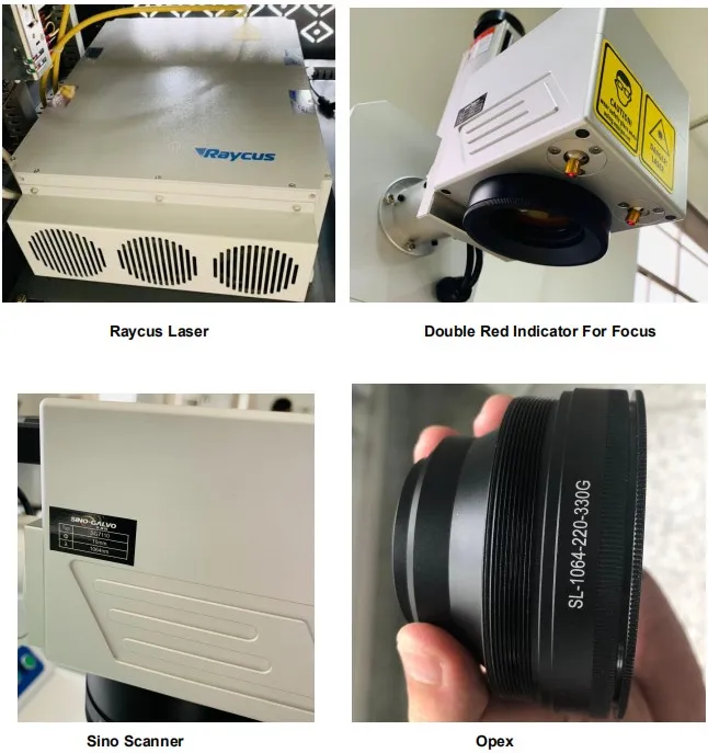 Rotary Light Bar Laser Engraving Marking Machines Raycus 20W 30W LED Lamp Fiber Laser Marker Industry Equipment