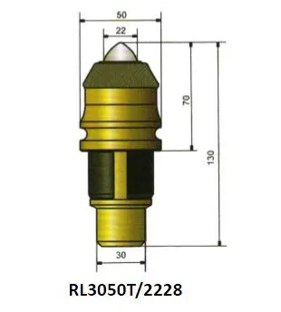 Ruilister B47K22hf Auger Teeth Coal Mining Picks for Cutting Tunneling